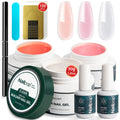Nailpop Builder Gel Kit – Pink, Nude & Clear 3-Color Set Builder Gel Kit Qme Builder Nail Gel Kit