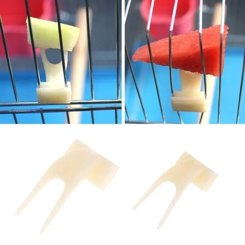 Bird Feeding Fruit Forks – Plastic Food Rack Feeder 4 Pack Bird Feeder Fork Qme