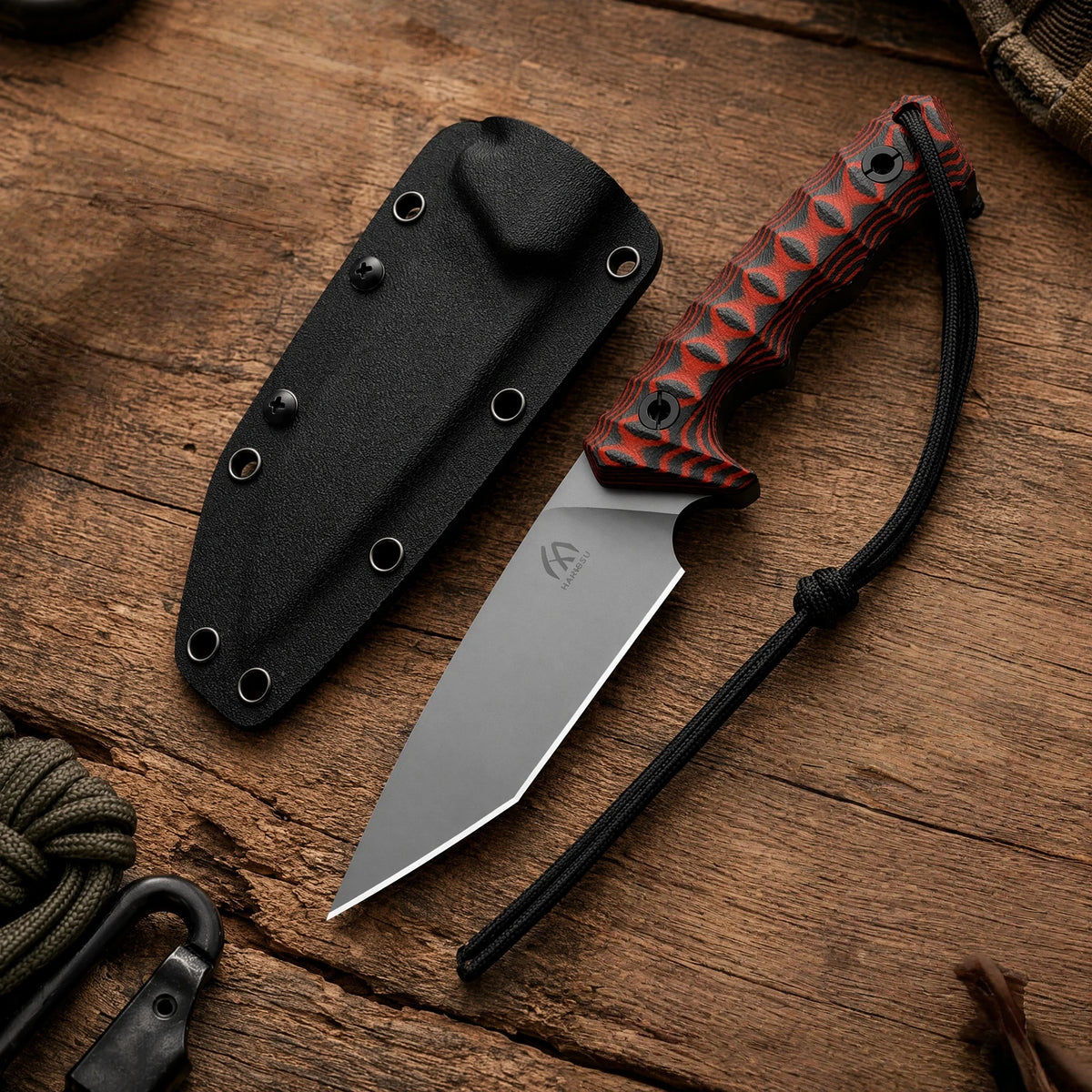 HUANGFU Multifunctional Outdoor Knife – Camping, Hiking & Garden Outdoor Multi Knife Qst FU025