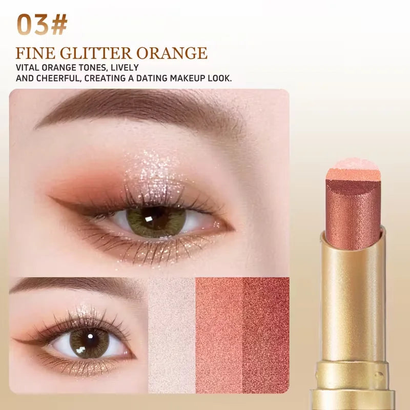 OPE Triple Eyeshadow Stick – Waterproof, Long-Lasting, 4 Colors Eyeshadow Stick Qme E3-01-03