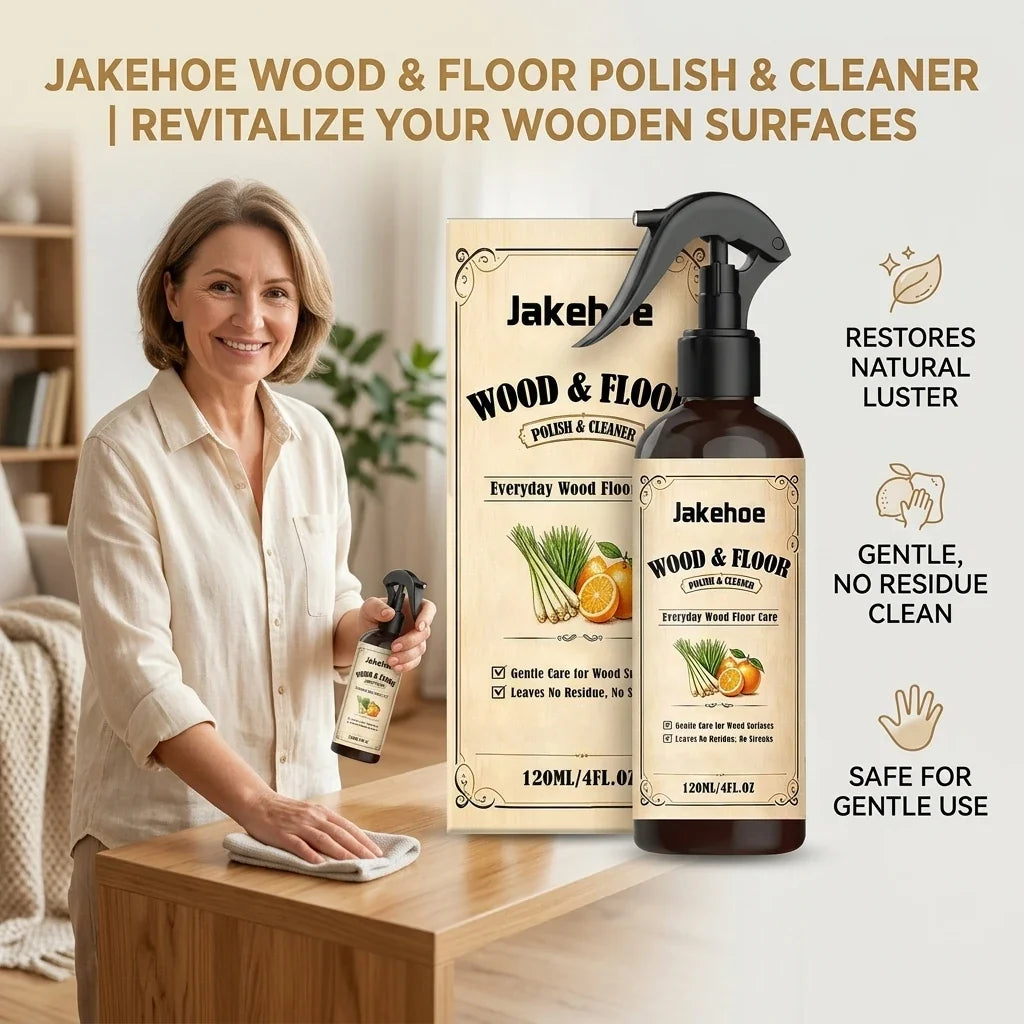Wood Floor Cleaning Spray – Polish, Restore Shine & Scratches Floor Polish Spray Qme