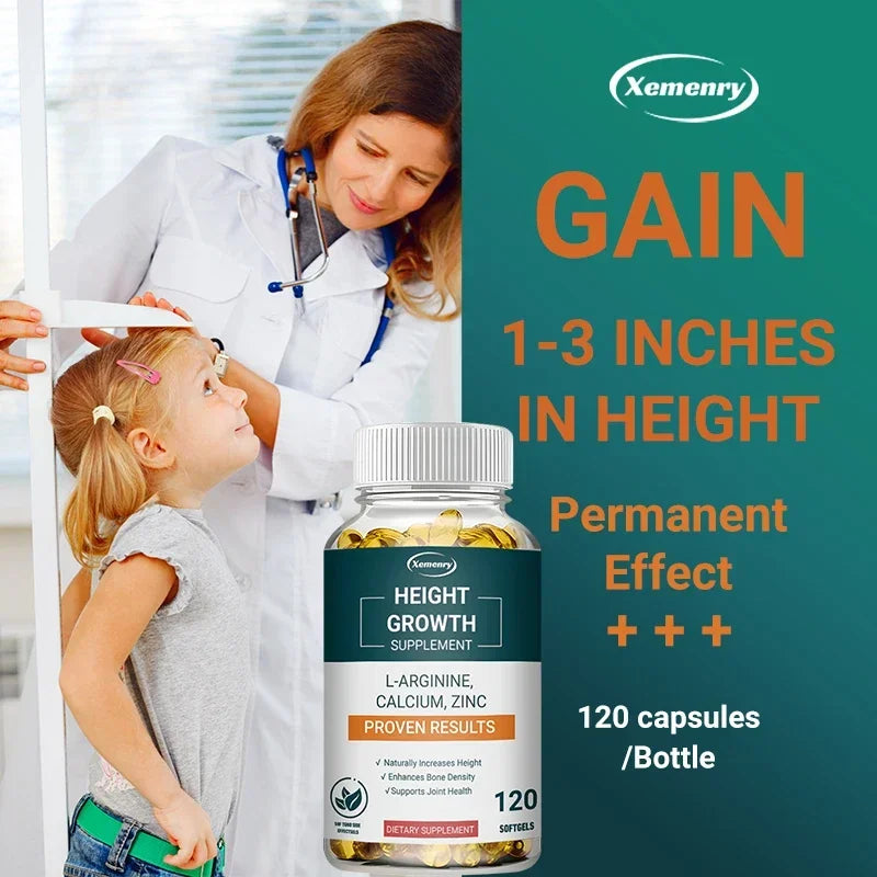 Calcium, Vitamin D3 & Zinc – Bone Growth Support Capsules Bone Support Supplement Qst
