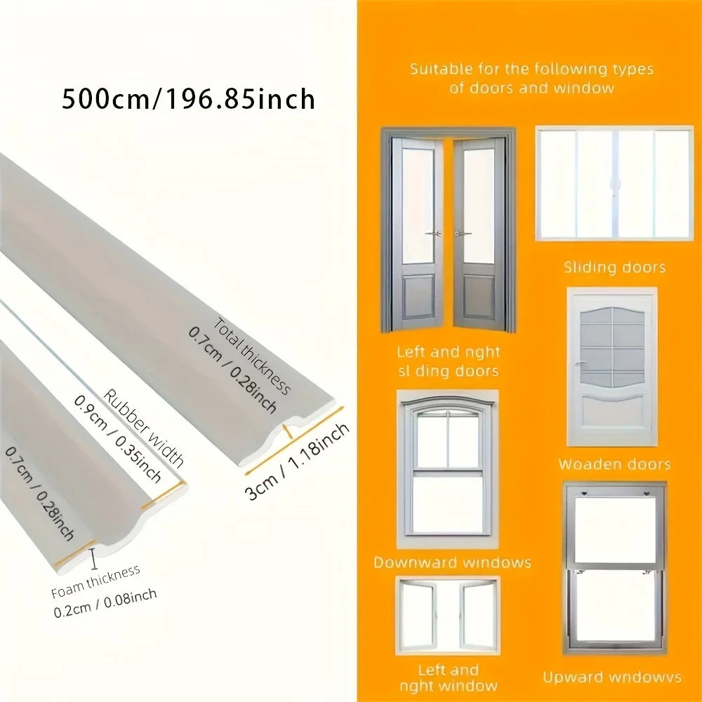 Self-Adhesive Weatherproof Door & Window Sealing Strip Weather Sealing Strip Qme