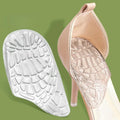 Silicone Gel Heel Cup Insoles for Women – 1 Pair Cushion Support Heel Cup Insoles Qme Clear
