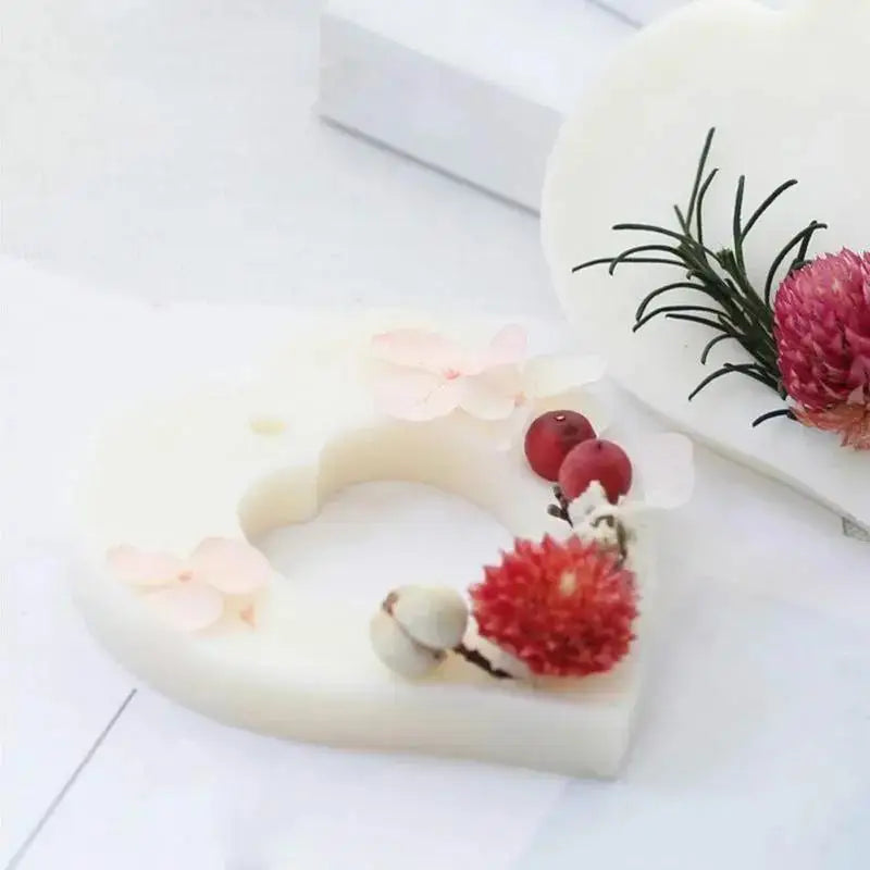 Silicone Molds for Soap, Plaster & Aromatherapy – DIY Heart Set Silicone Craft Mold Qme