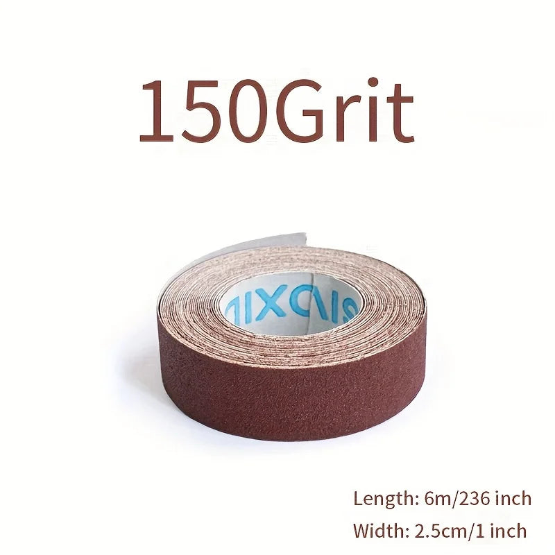 Emery Cloth Sandpaper Roll 150 240 320 400 Grit – Metal & Wood Abrasive Sanding Roll Qme