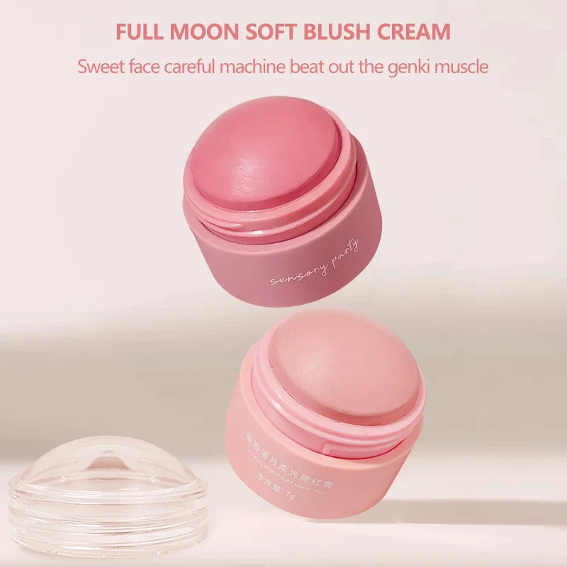 6-Color Waterproof Cream Blush – Long-Lasting Multi-Use Makeup Cream Blush Qme