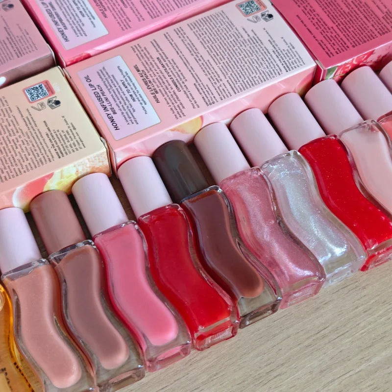 Moisturizing Lip Oil Gloss – Watermelon & Cherry Luster Lip Oil Gloss Qst