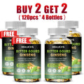 Bitter Melon & Ginseng Supplement 120 Capsules | Non-GMO Herbal Supplement Qst 120pcs-4 Bottles