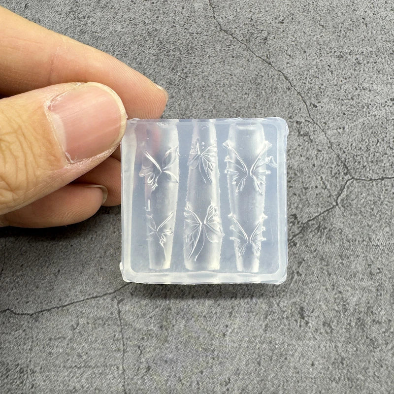 3D Silicone Lotus Leaf Nail Mold | DIY Nail Art Template Nail Art Mold Qme style 19
