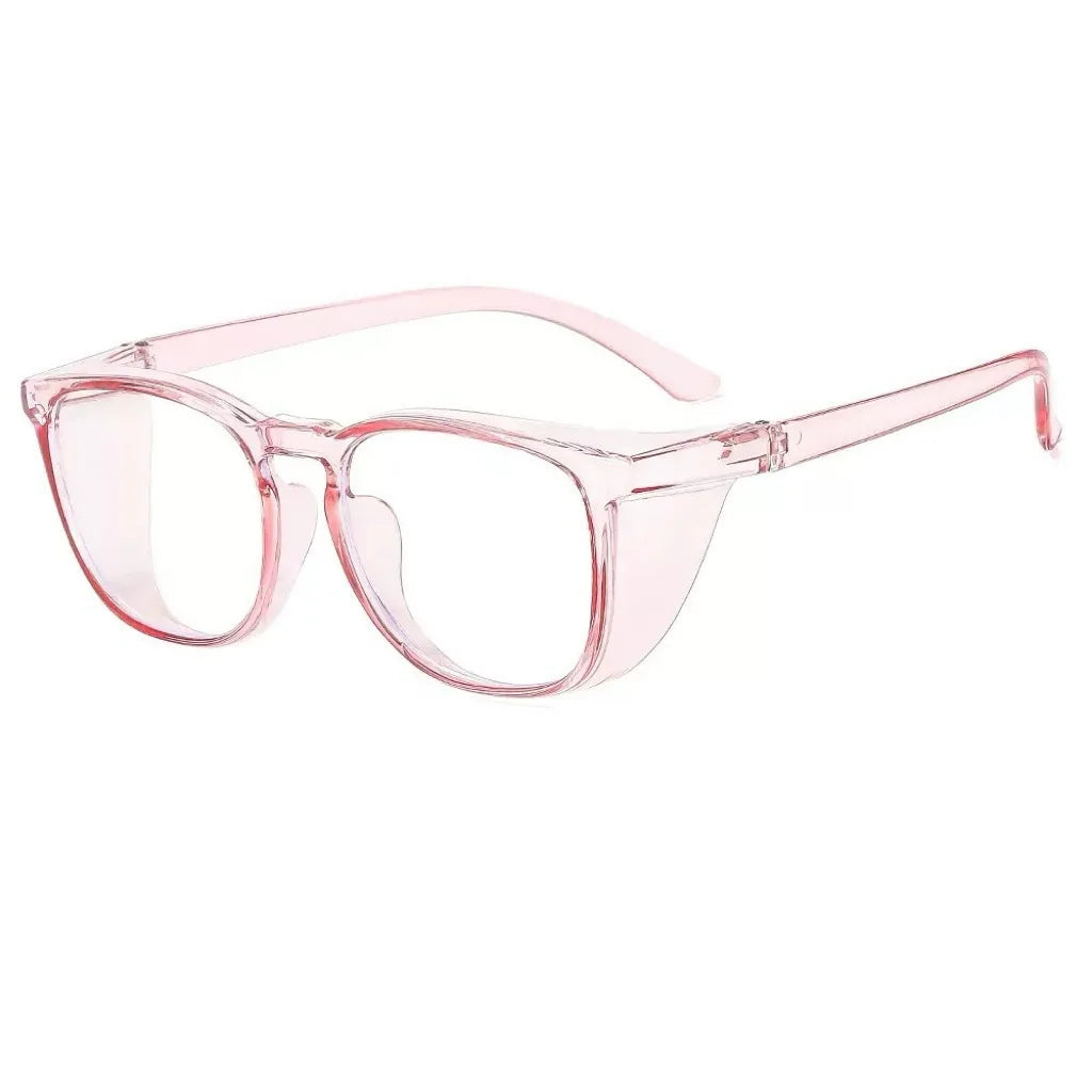 Oversized Blue Light Blocking Glasses Transparent Jelly Frame Blue Light Glasses Qme Pink