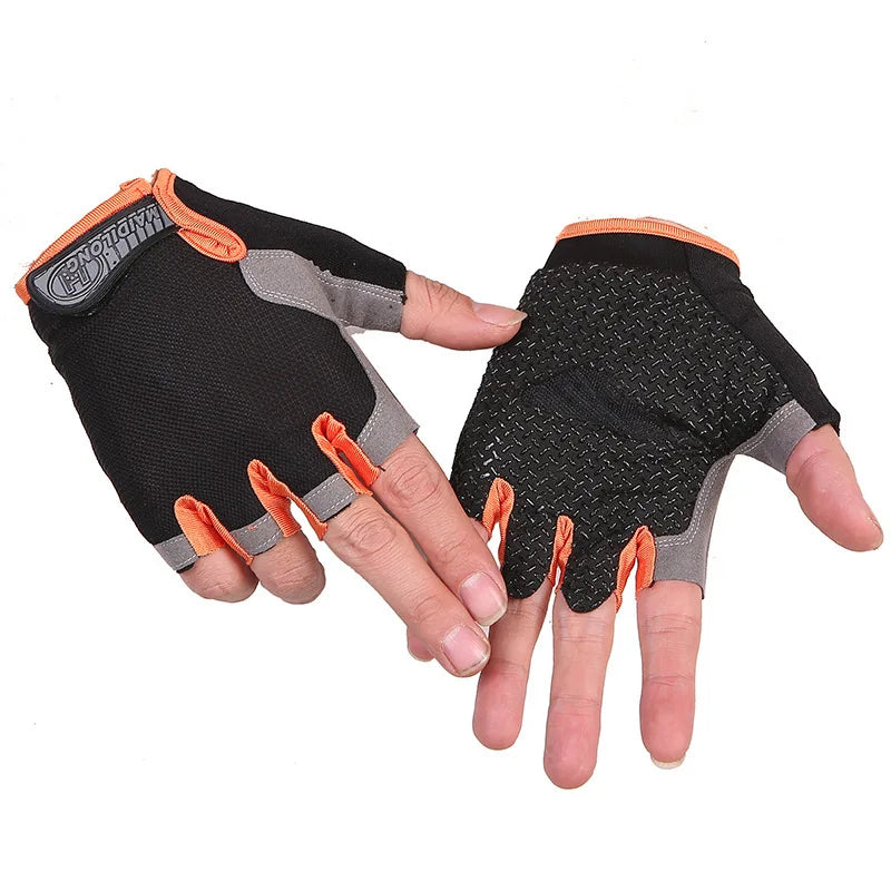 Half Finger Cycling Gloves – Anti-Slip & Breathable Unisex Fingerless Cycling Gloves Qme