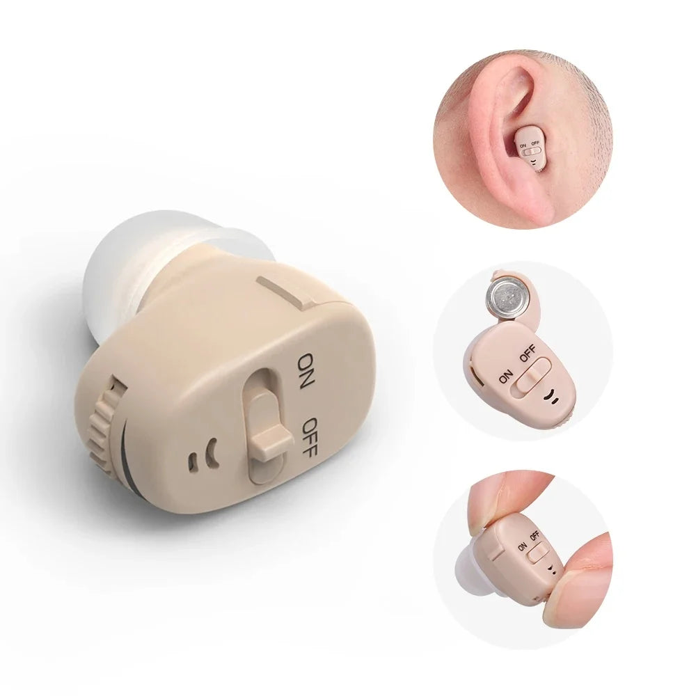 XceeFit ITE Mini Digital Hearing Aid – Smart Sound Amplifier Digital Hearing Aid Qst