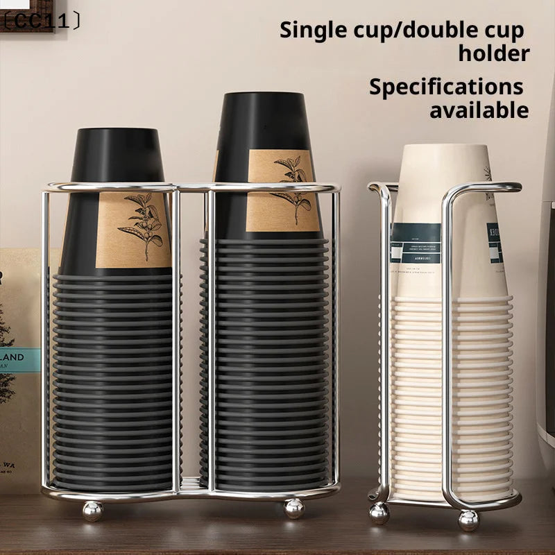 Metal Disposable Paper Cup Holder & Dispenser for Kitchen Cup Dispenser Holder Qme Default Title