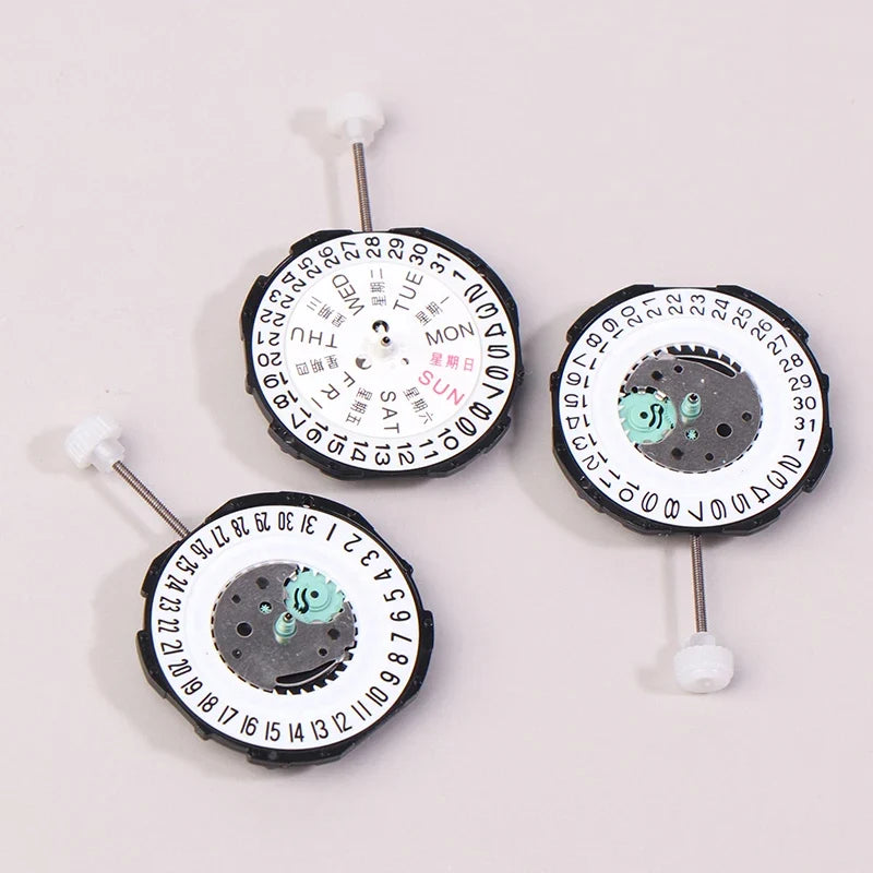 Sunon SL28-6 Quartz Clock Movement – 3 Hands & Calendar Clock Movement Qme