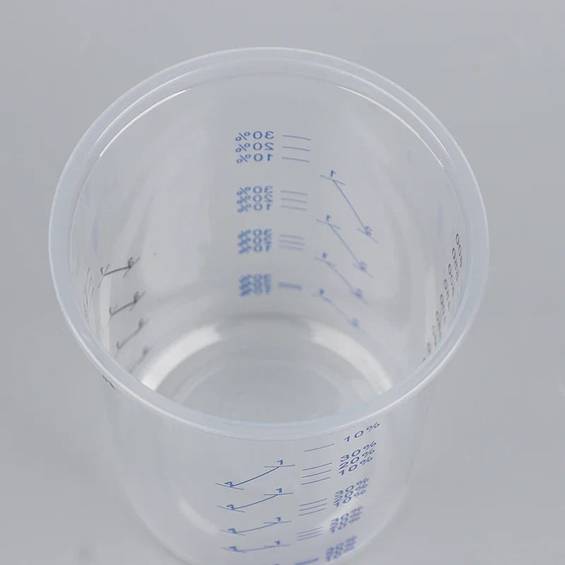 10-Pack Calibrated Paint Mixing Cups 600ml – Plastic Pots Paint Mixing Cups Qme