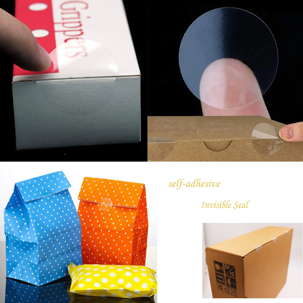 Transparent Round Sealing Stickers 500pcs Roll | 3cm Clear Sealing Sticker Roll Qme