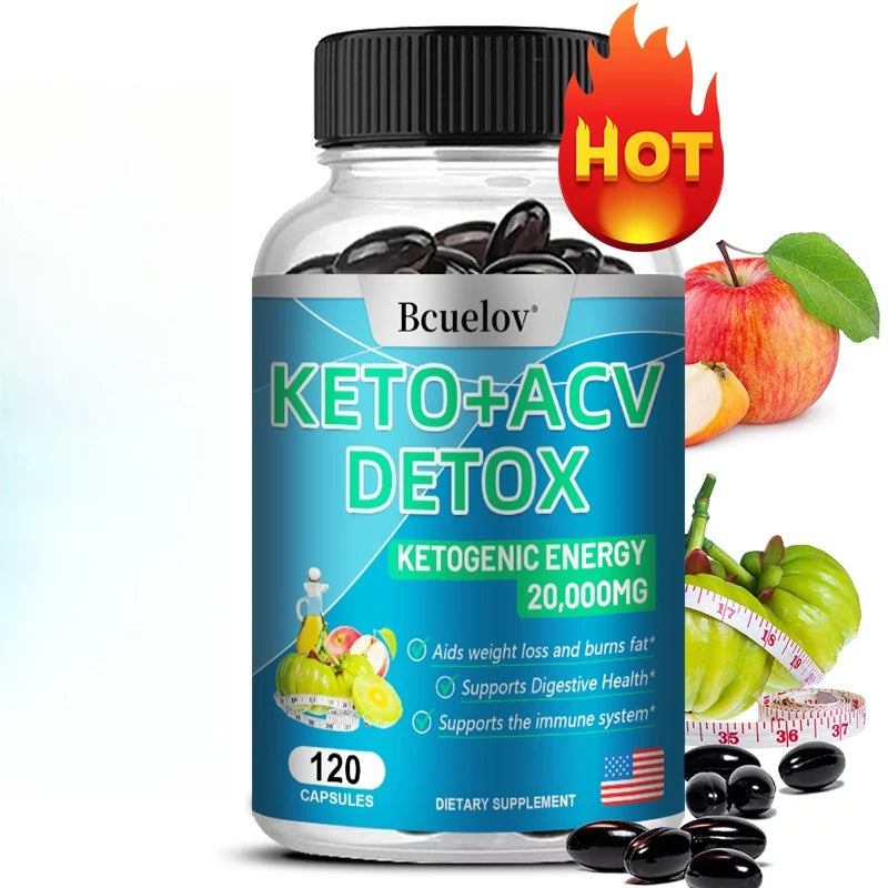 KETO + Apple Cider Vinegar Capsules 120ct | Digestive Support Dietary Supplement Qst