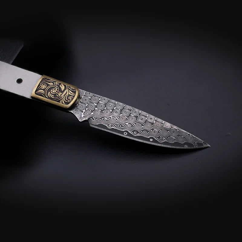 Swayboo Damascus Steel DIY Knife Blade Blank – Fixed Blade DIY Knife Blank Qst