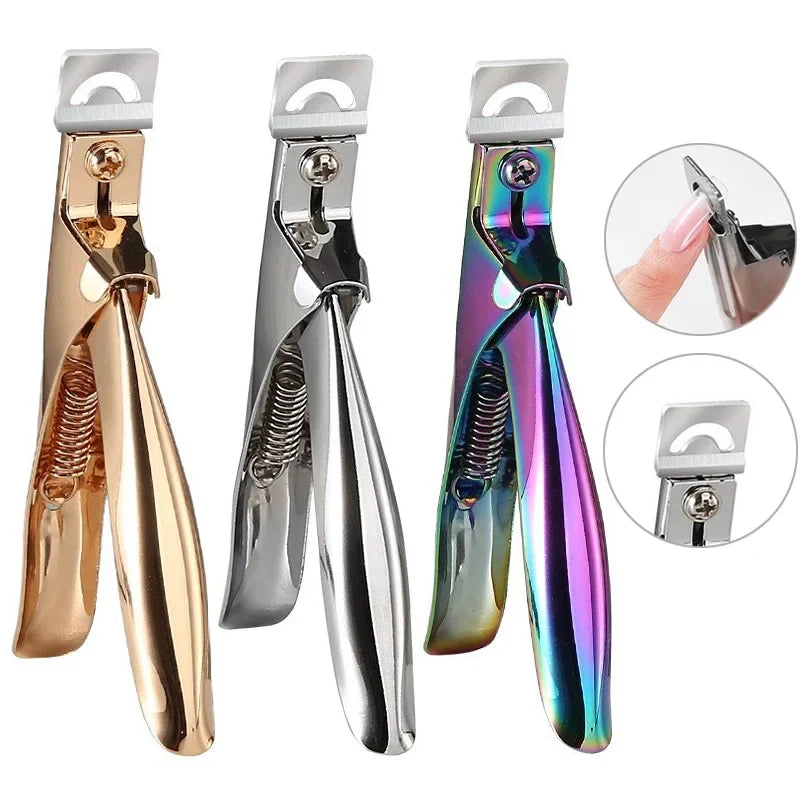 U-Shape French Nail Clippers – False Tip Edge Cutter | Qme Nail Art Clipper Qme