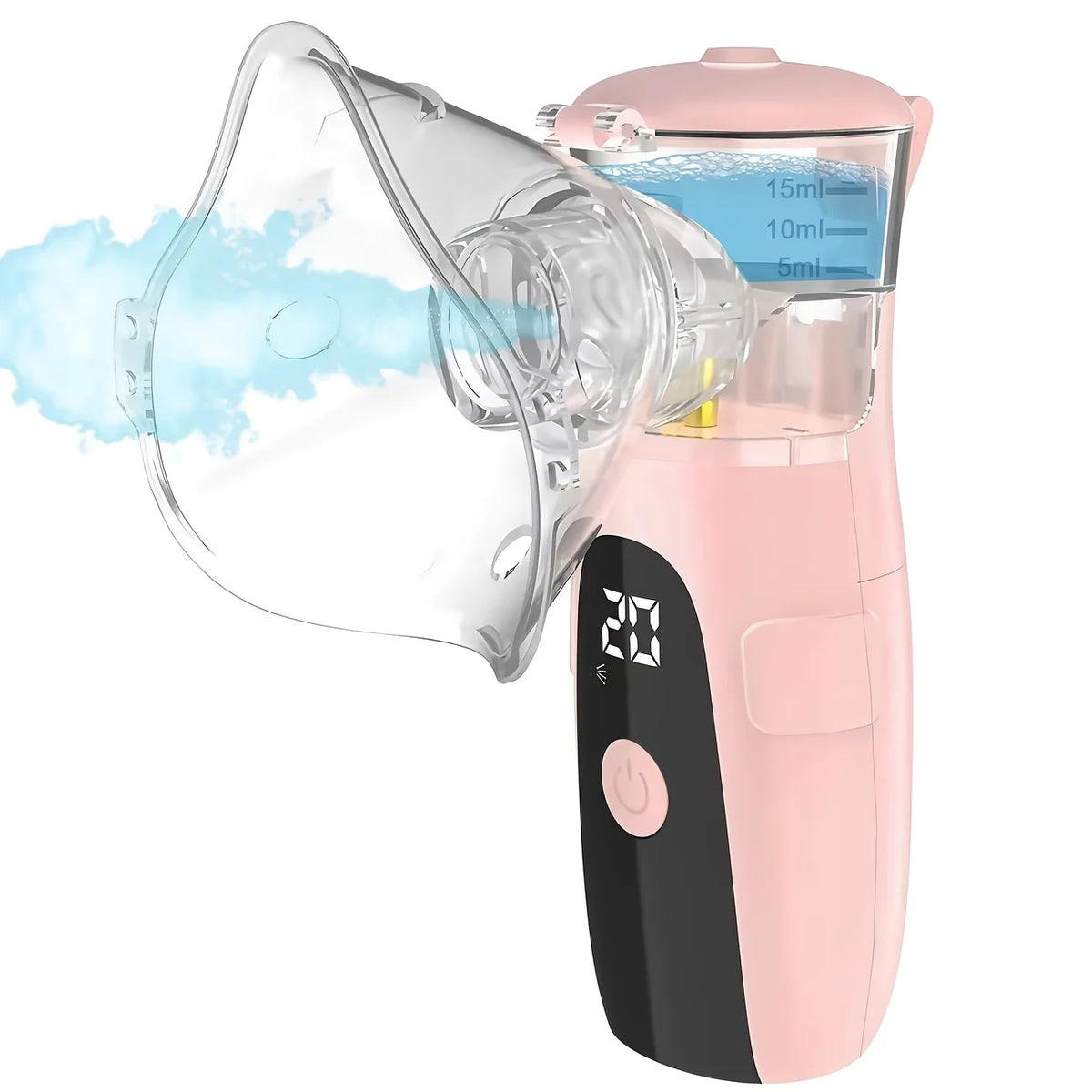 Portable Ultrasonic Mesh Nebulizer – Silent Rechargeable Inhaler Mesh Nebulizer Qst Pink