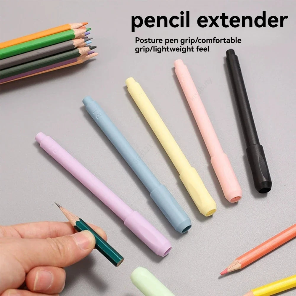 5-Pack Pencil Extender Grip Holder for Art & Sketching Pencil Extender Set Qme