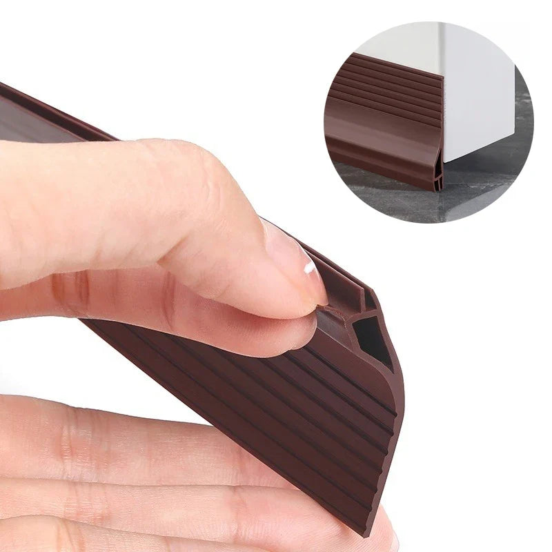 3-Layer TPE Door Bottom Seal Strip | Self-Adhesive Weather Strip Door Weather Strip Qme