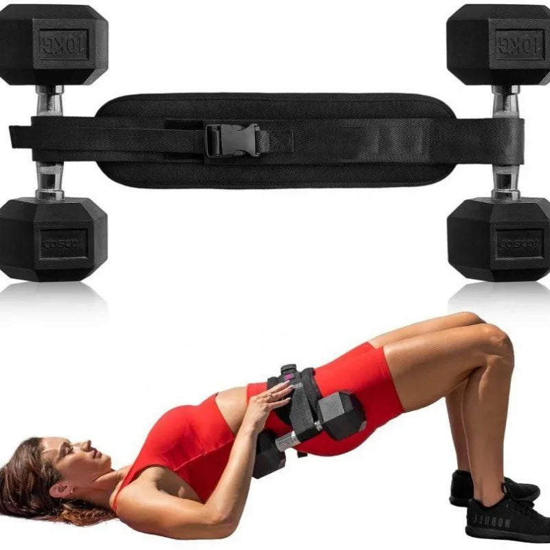 Hip Thrust Belt – Non-Slip Weighted Glute Bridge Training Weightlifting Training Belt Qme