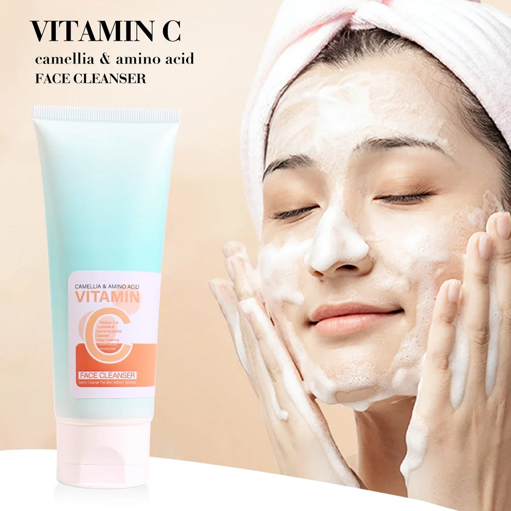 Vitamin C Facial Cleanser with Hyaluronic Acid | Qme Herbal Facial Cleanser Qme