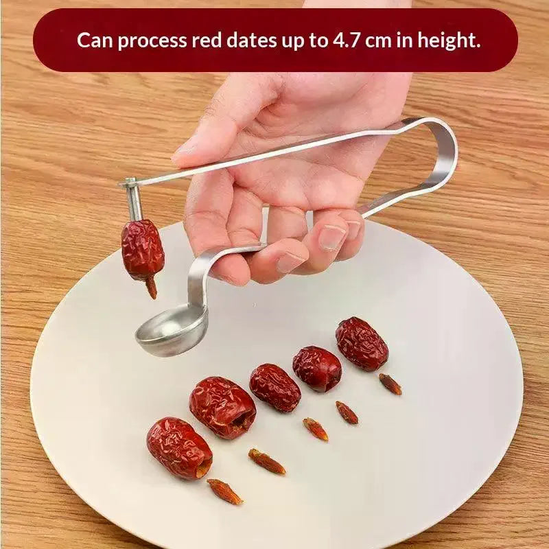 Stainless Steel Date Pitter Seed Corer – Jujube & Cherry Tool Fruit Pitter Tool Qme