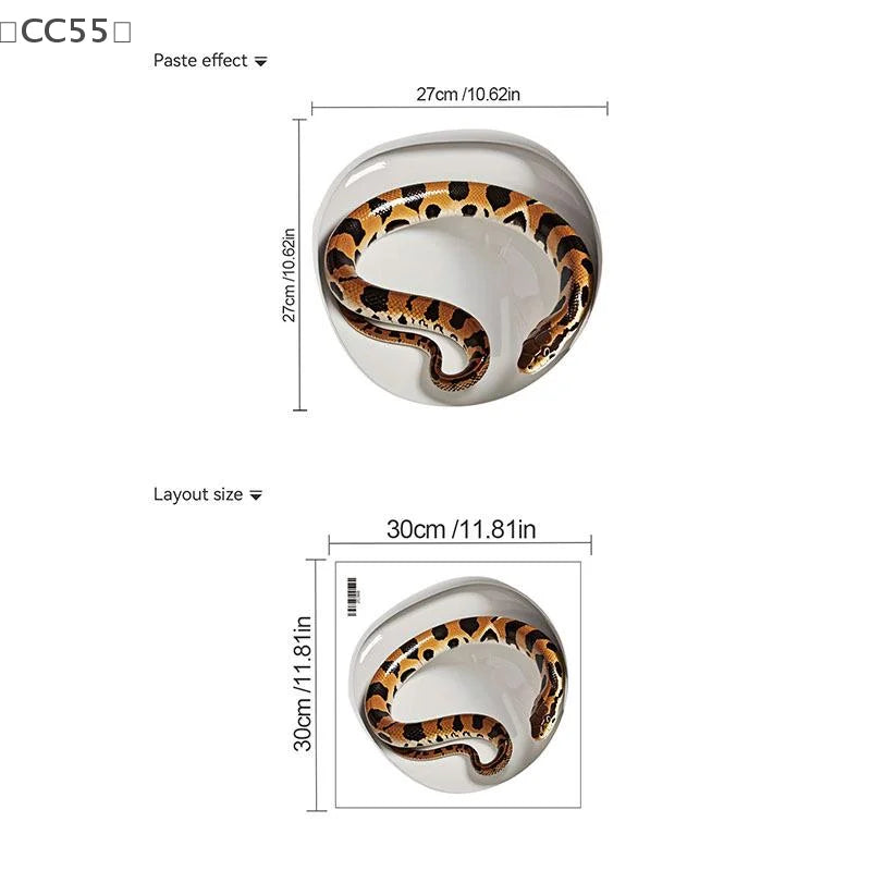 Cartoon Snake Toilet Wall Sticker – Fun Bathroom Decor Bathroom Wall Sticker Qst