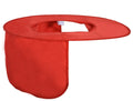 Hard Hat Neck Shield – Breathable Sun Cap Cover, 10 Colors Hard Hat Neck Shield Qme Crimson 2pcs