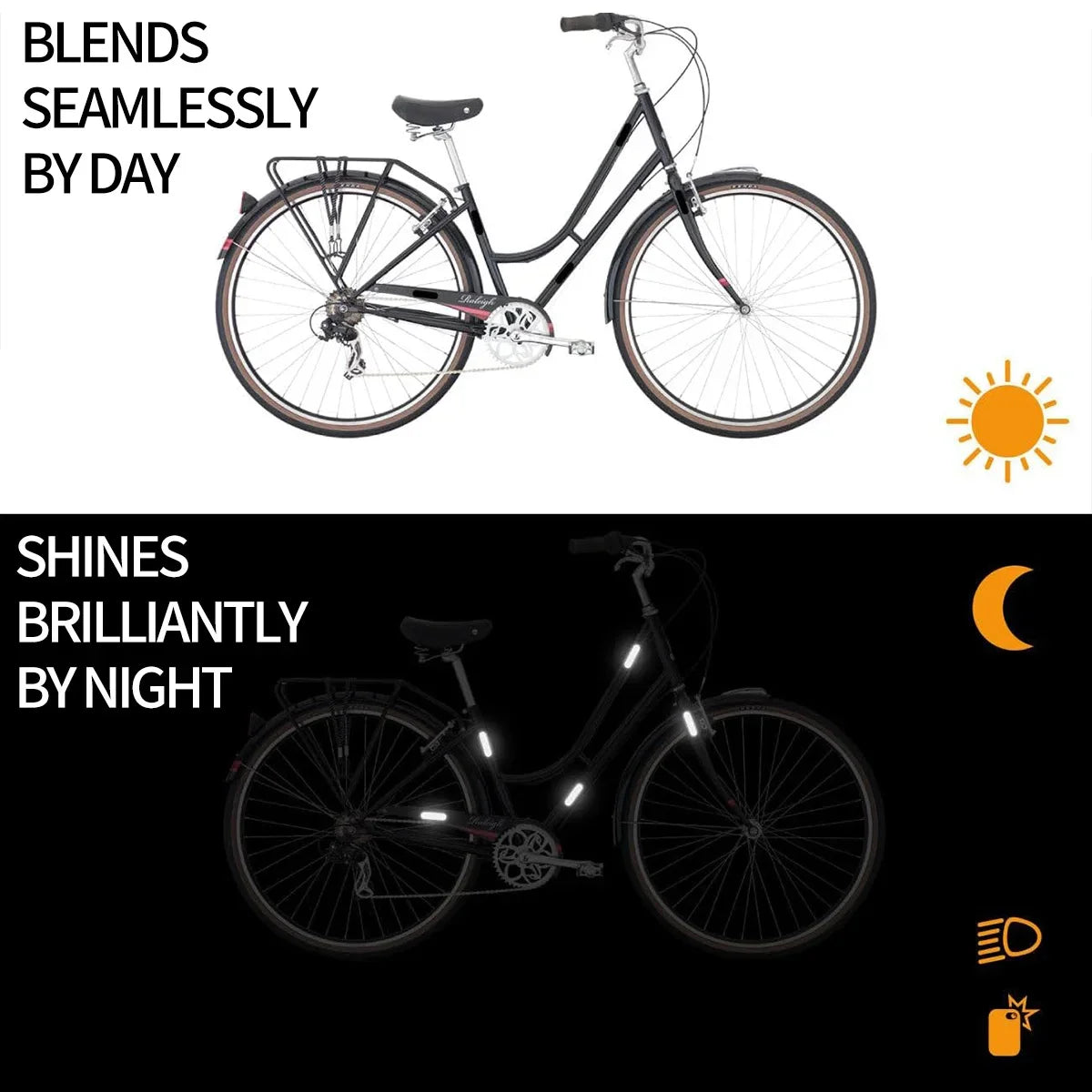 Helmet Reflective Warning Stickers – Night Safety Visibility Decals Reflective Safety Sticker Qme