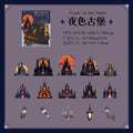 Halloween Castle Stickers – 15 Sheets DIY Scrapbooking Pack Craft Sticker Sheets Qme 5