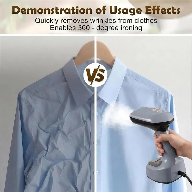 B15C Foldable Travel Clothes Steamer 1200W | EU Plug Travel Clothes Steamer Qst As Shown 220V-240V EU Plug