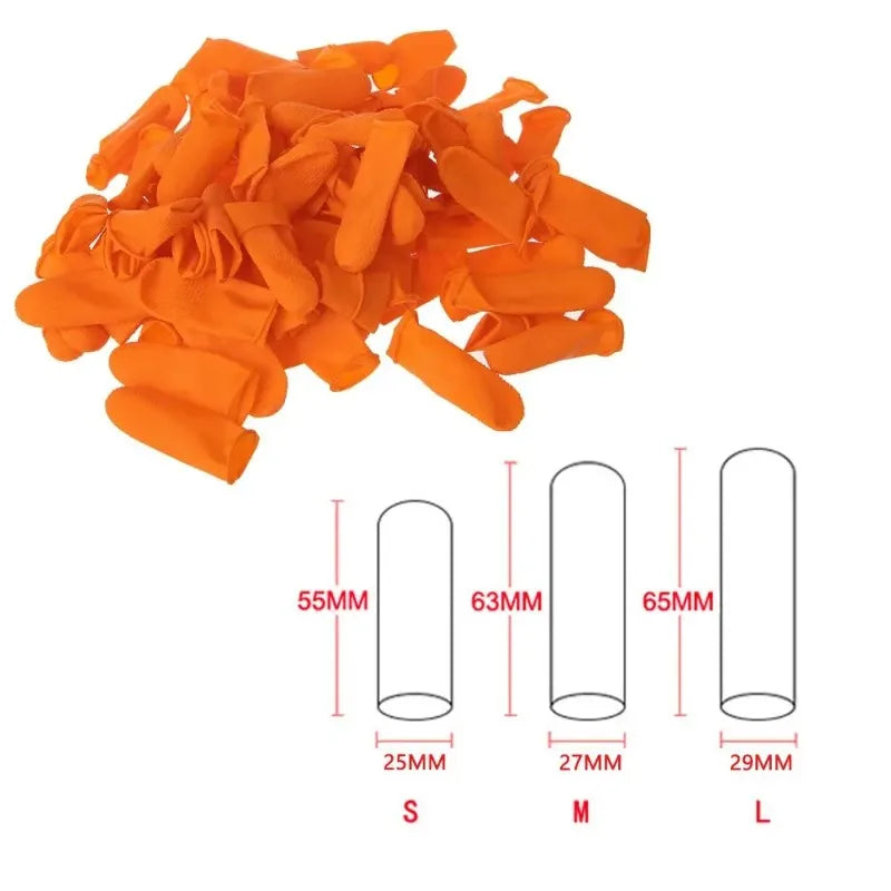 Disposable Anti-Static Thickened Latex Finger Cots – 300pcs Protective Finger Cots Qme