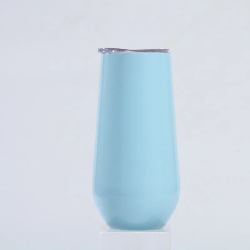Swig Egg-Shaped Insulated Tumbler 6oz 12oz Vacuum Cup Insulated Tumbler Qst 6oz 3 sliver logo