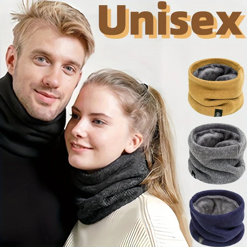 Thermal Knit Neck Tube Scarf – Windproof Neck Warmer Neck Tube Scarf Qme
