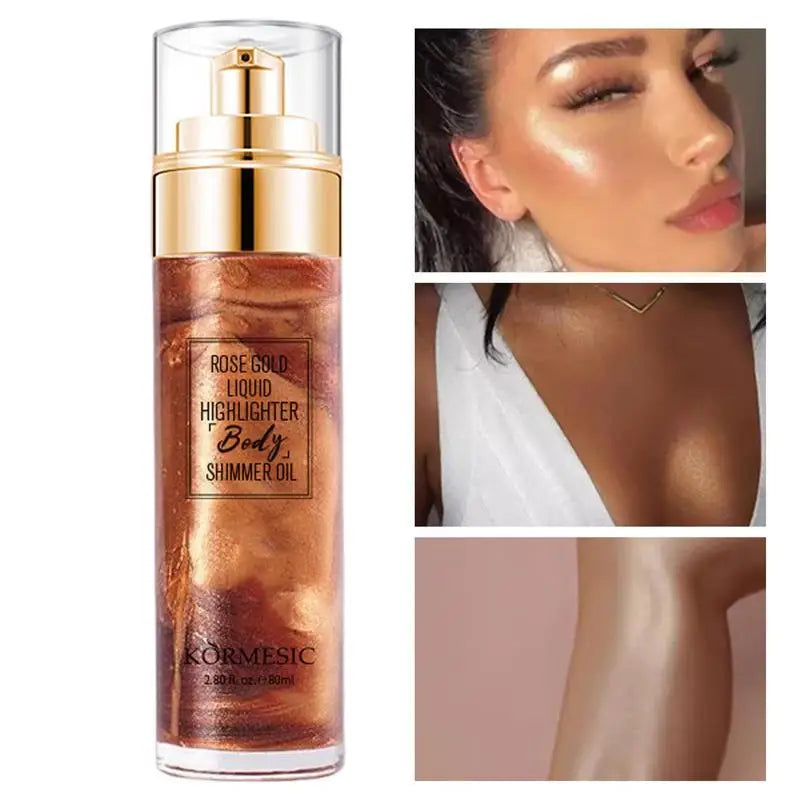Glitter Spray Hair & Body Highlighter – Sparkling Shimmer Body Glitter Spray Qme