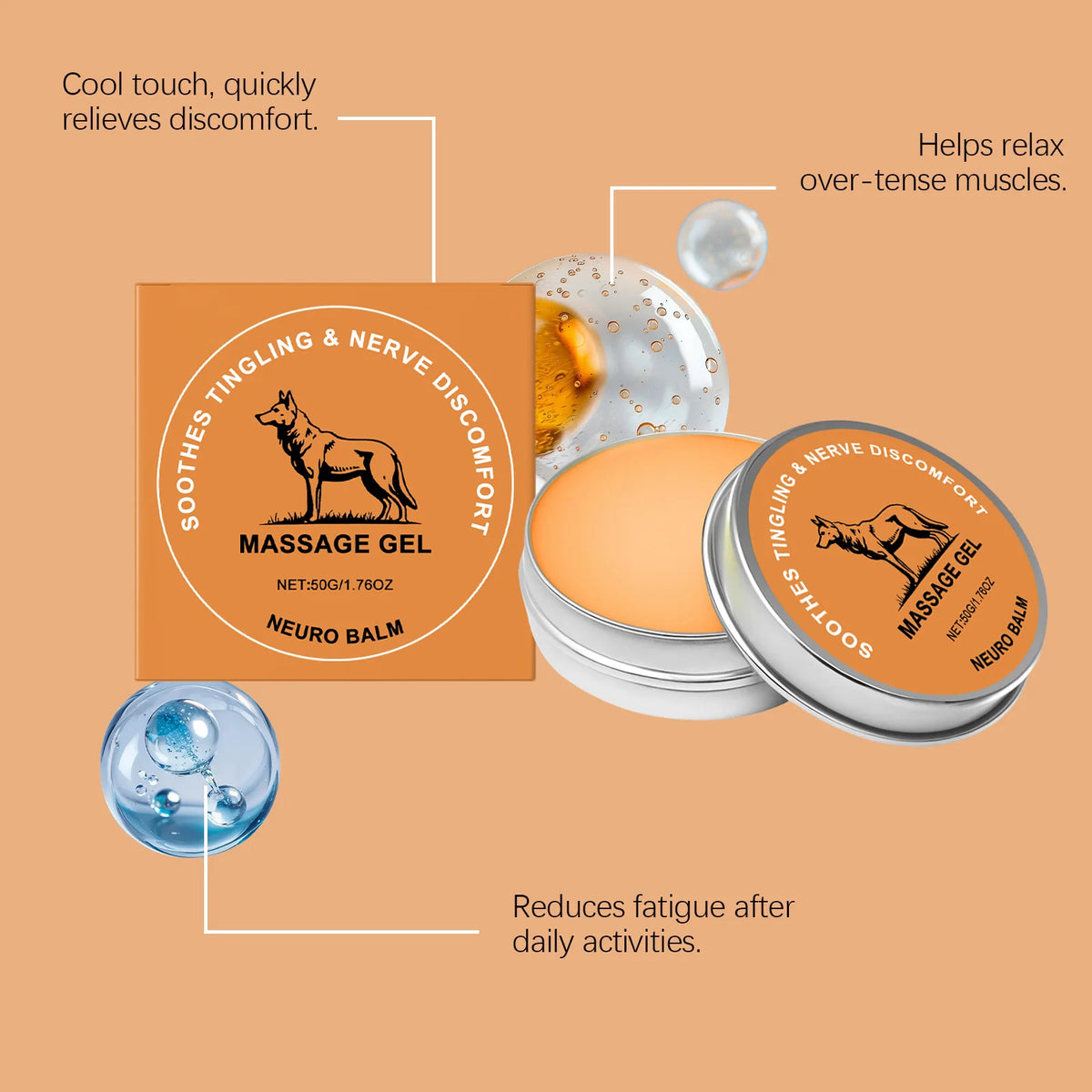 50G Joint Care Massage Balm – Nourishing Beeswax Body Balm Body Massage Balm Qst