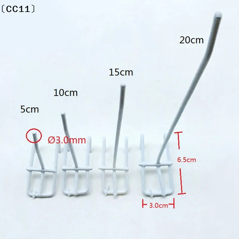 Iron Wire Mesh Panel Hooks – Multi-Size Grid Hanging Hooks Wire Mesh Hooks Qme