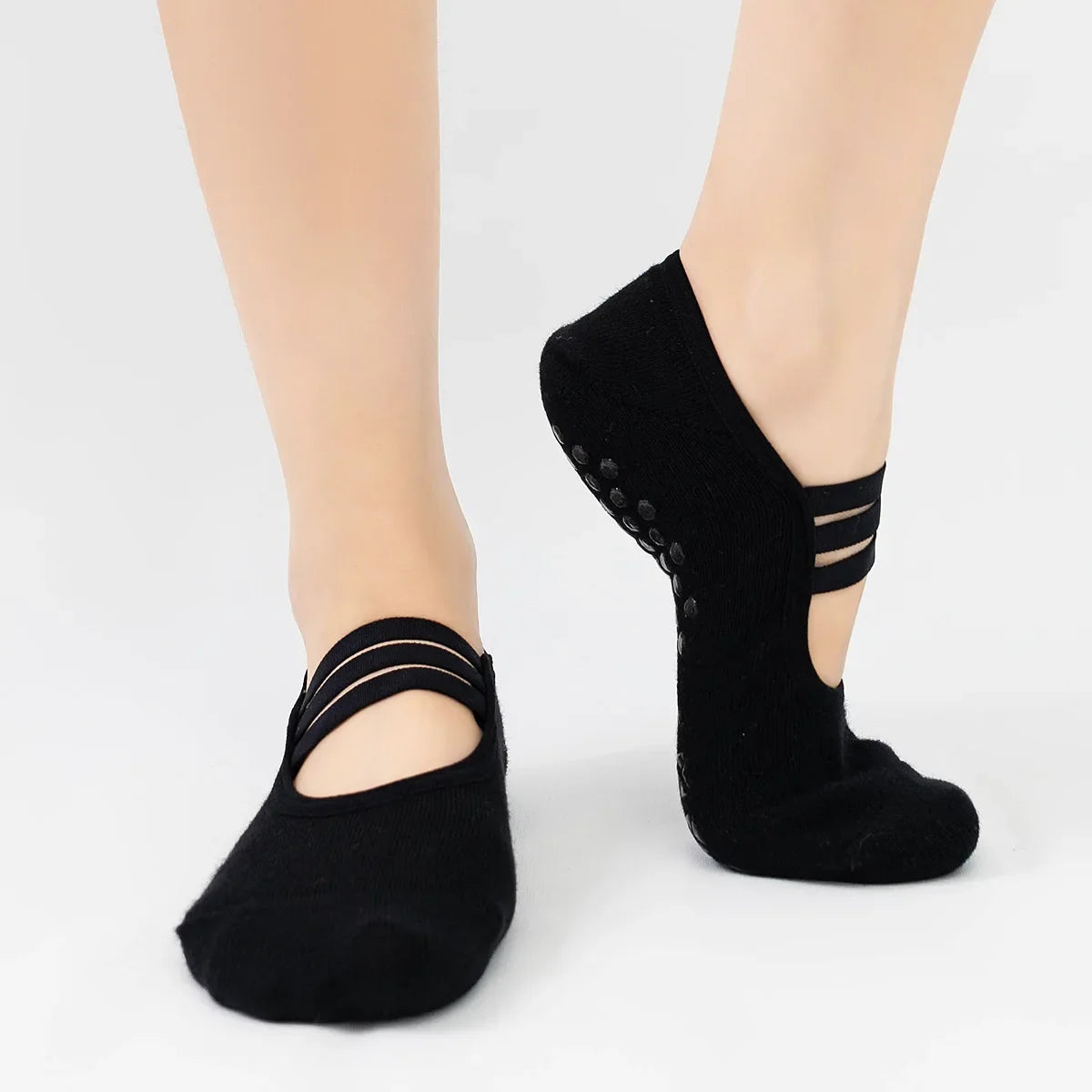 Non-Slip Silicone Yoga & Pilates Grip Socks for Women Yoga Grip Socks Qme