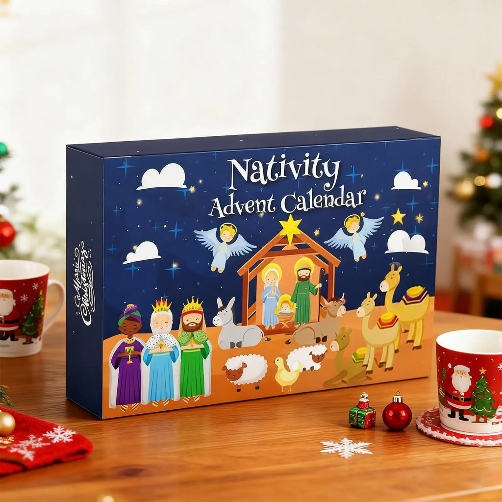 25-Day Christmas Nativity Advent Calendar Toy Set for Kids Nativity Advent Calendar Qme