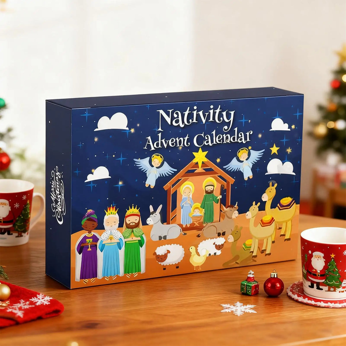 25-Day Christmas Nativity Advent Calendar Toy Set for Kids Nativity Advent Calendar Qme