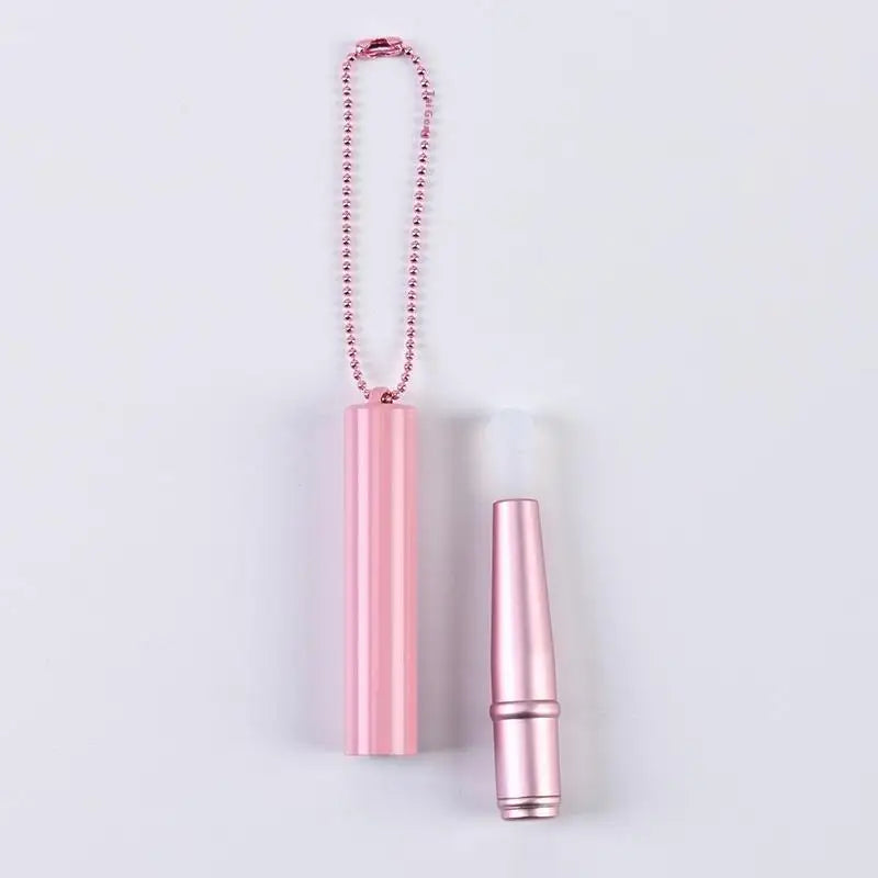 Mini Silicone Lip & Concealer Brush with Protective Cover Makeup Brush Applicator Qme Pink