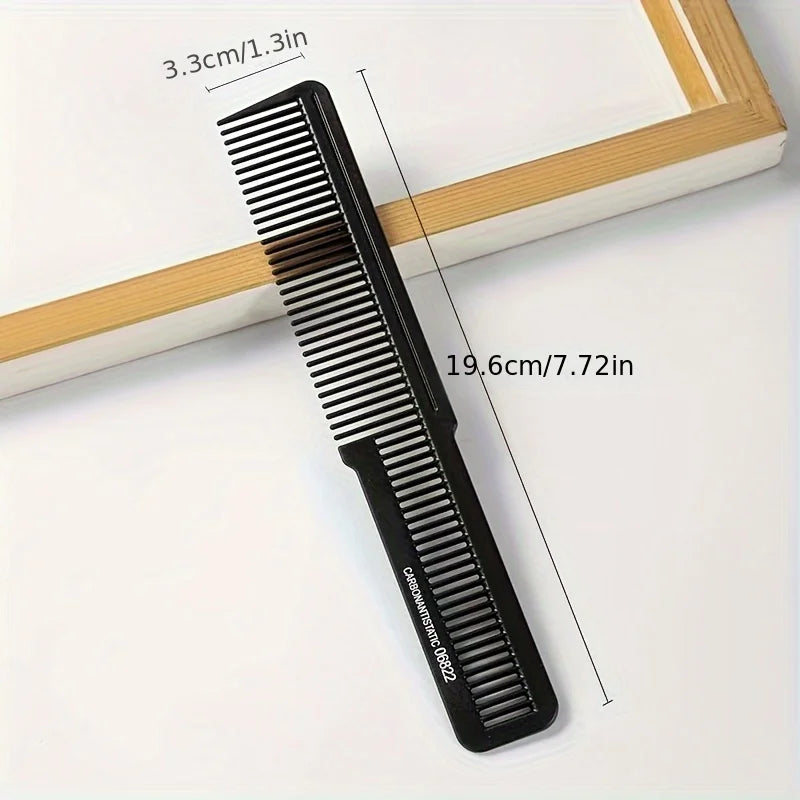 Carbon Fiber Hair Combs Set – 5-Piece Professional Styling Hair Comb Set Qme