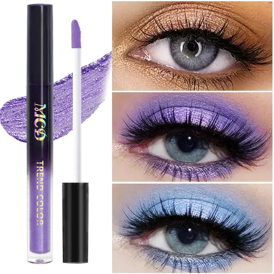 13-Shade Waterproof Liquid Eyeshadow Palette | Long-Lasting Glitter Liquid Eyeshadow Palette Qme