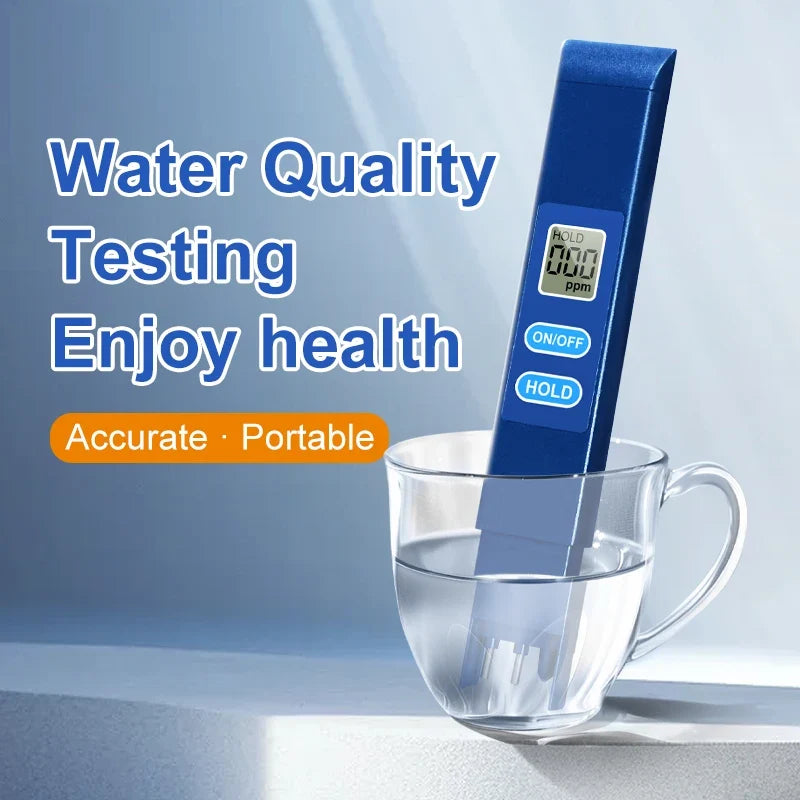 Portable TDS Water Tester Pen | LCD | Alloy Probe | 0–999ppm TDS Water Tester Qme
