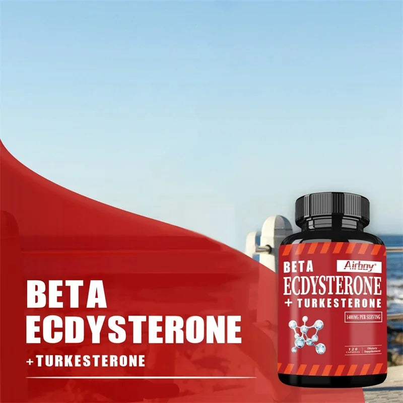 Beta Ecdysterone & Turkesterone Supplement – 1400mg Performance Supplement Qst