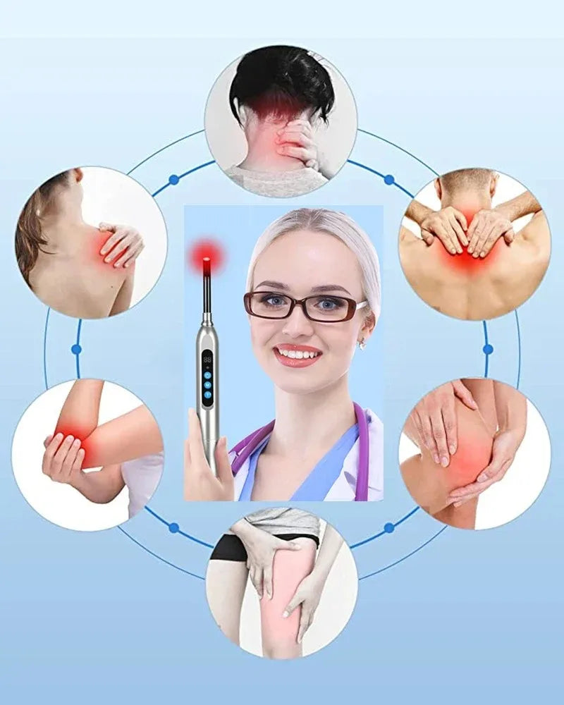 Vilnason Red Light Therapy Wand 660nm 850nm – Face & Body Light Therapy Wand Qst